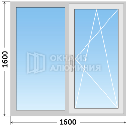 Алюминиевое окно арочное доступное AL-782